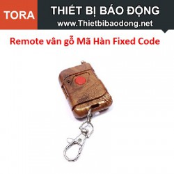 Remote vân gỗ 1 Nút Mã Hàn Fixed Code 433MHz