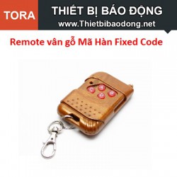 Remote vân gỗ 4 Nút Mã Hàn Fixed Code 433MHz